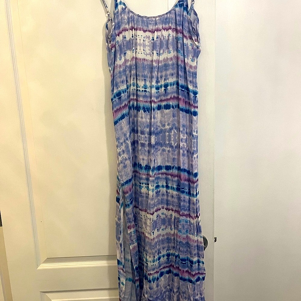 Wild Honey Blue and Purple Tie-Dye Dress